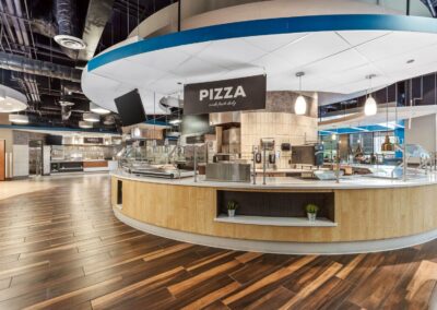 View of The Caf—UC's on-site dining center.